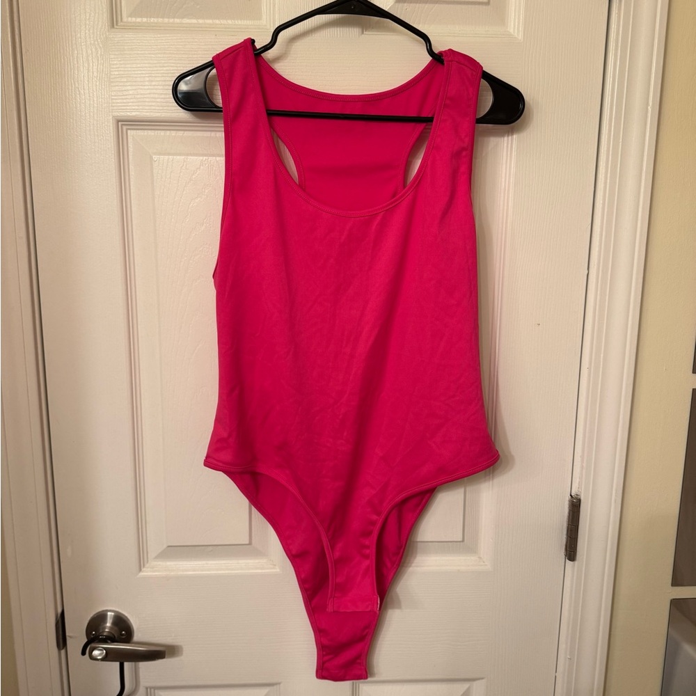 Hot pink bodysuit